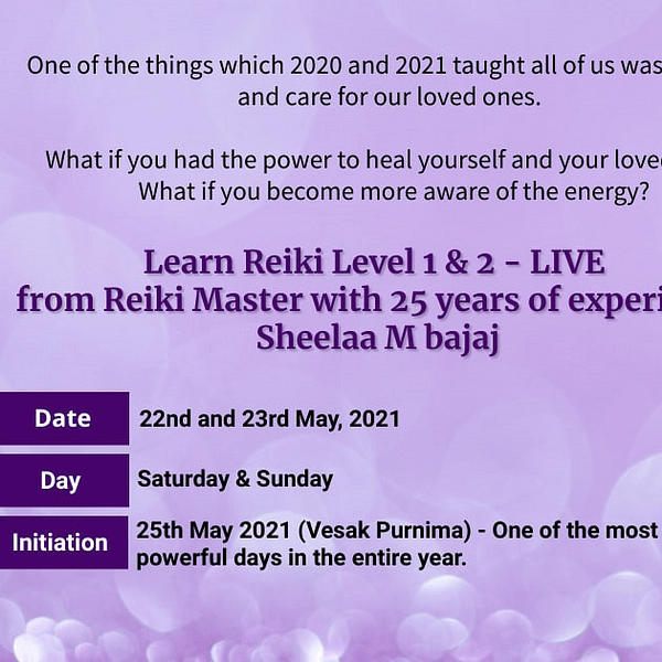 Reiki class by Grand Master Sheelaa M Bajaj